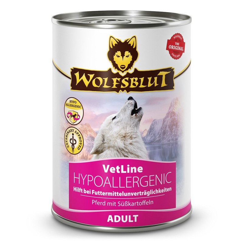 WOLFSBLUT VetLine Hypoallergenic Horse - wet dog food - 395g WOLFSBLUT VetLine Hypoallergenic Horse - wet dog food - 395g
