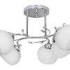 Classic chandelier pendant ceiling lamp Activejet IRMA nickel 5xE27 for living room