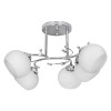 Classic chandelier pendant ceiling lamp Activejet IRMA nickel 5xE27 for living room