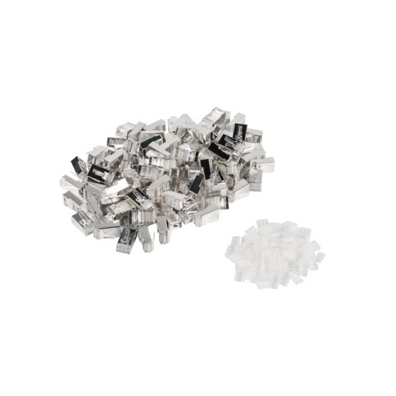 Lanberg PLS-6000 wire connector RJ-45 Stainless steel, Transparent Lanberg PLS-6000 wire connector RJ-45 Stainless steel, Transparent