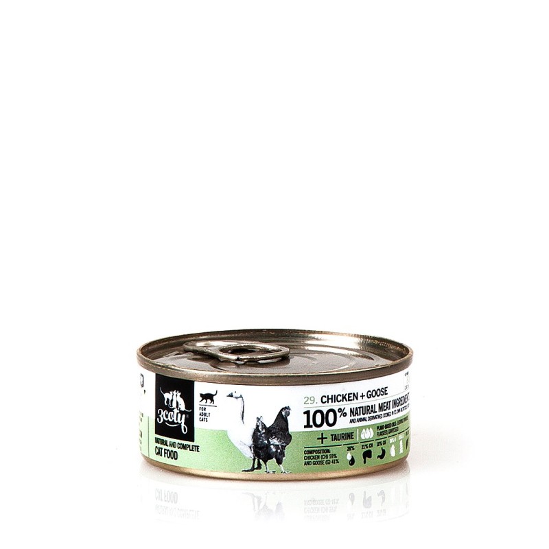 3COTY Chicken with goose - wet cat food - 80g 3COTY Chicken with goose - wet cat food - 80g
