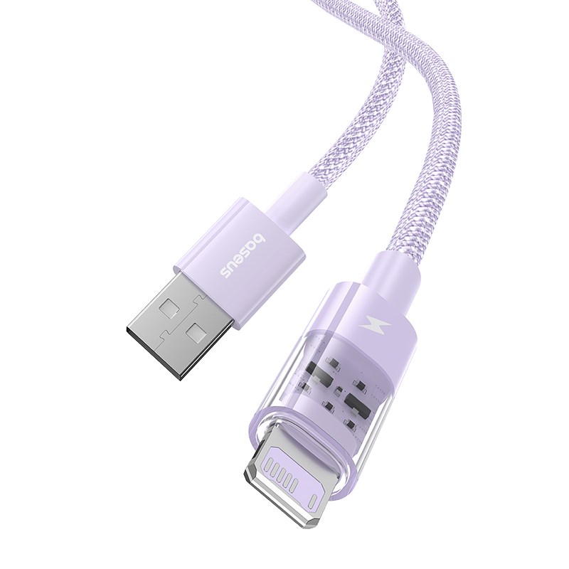 Baseus Gem USB to IP 2.4A fast charging cable 2 m Purple Baseus Gem USB to IP 2.4A fast charging cable 2 m Purple