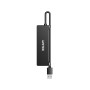 UNITEK HUB USB-A 4X USB-A 5 GBPS, BLACK
