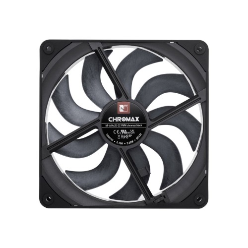 NF-A14x25 G2 PWM chromax.black - next-gen 140mm fan (black)