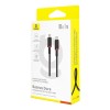 Baseus Dura Type C to Type C 100 W fast charging cable 1 m Black, Red Baseus Dura Type C to Type C 100 W fast charging cable 1 m Black, Red
