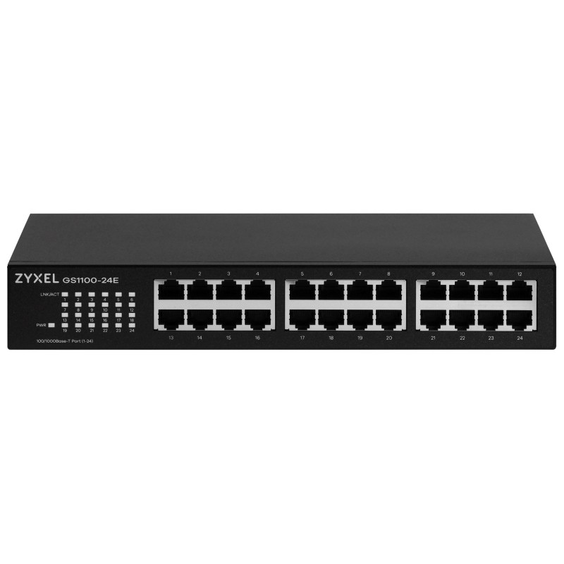 Zyxel GS1100-24E Unmanaged Gigabit Ethernet (10/100/1000) Black Zyxel GS1100-24E Unmanaged Gigabit Ethernet (10/100/1000) Black