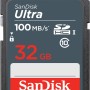 SanDisk Ultra 32GB SDHC Mem Card 100MB/s memory card UHS-I Class 10