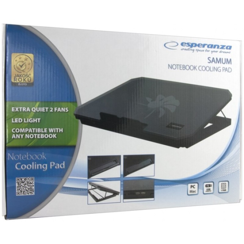 Esperanza EA141 notebook cooling pad 1200 RPM Esperanza EA141 notebook cooling pad 1200 RPM