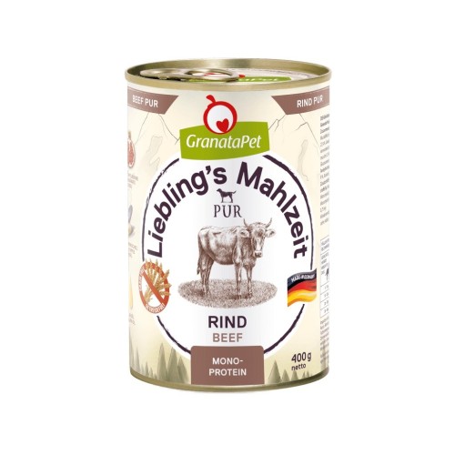 GRANATAPET Liebling's Mahlzeit Beef - wet dog food - 400g GRANATAPET Liebling's Mahlzeit Beef - wet dog food - 400g