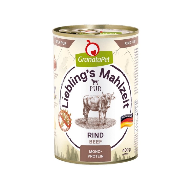 GRANATAPET Liebling's Mahlzeit Beef - wet dog food - 400g GRANATAPET Liebling's Mahlzeit Beef - wet dog food - 400g