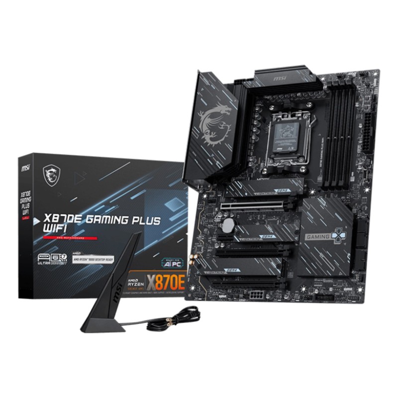 MSI X870E GAMING PLUS WIFI motherboard AMD X870E Socket AM5 ATX MSI X870E GAMING PLUS WIFI motherboard AMD X870E Socket AM5 ATX