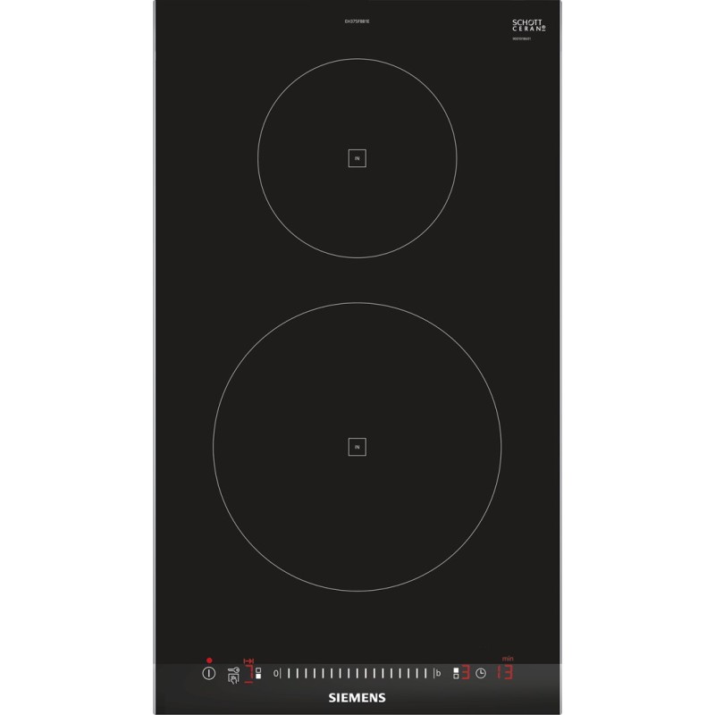 Siemens EH375FBB1E hob Black Built-in Zone induction hob 2 zone(s) Siemens EH375FBB1E hob Black Built-in Zone induction hob 2 zone(s)