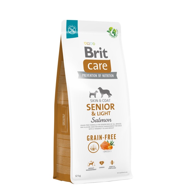BRIT Care Senior&Light Salmon - dry dog food - 12 kg BRIT Care Senior&Light Salmon - dry dog food - 12 kg