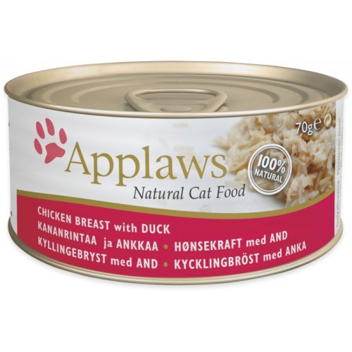 APPLAWS Natural Cat Food Chicken breast with duck - wet cat food - 70g APPLAWS Natural Cat Food Chicken breast with duck - wet cat food - 70g