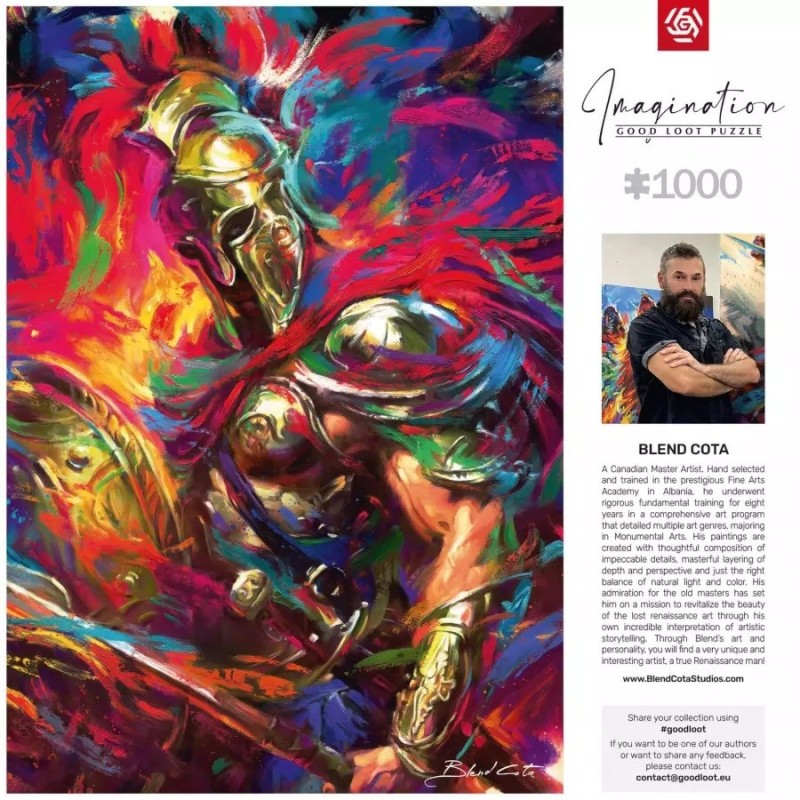 Puzzle Good Loot Imagination - Blend Cota: The Illyrian Warrior 1000 pc(s) Puzzle Good Loot Imagination - Blend Cota: The Illyrian Warrior 1000 pc(s)
