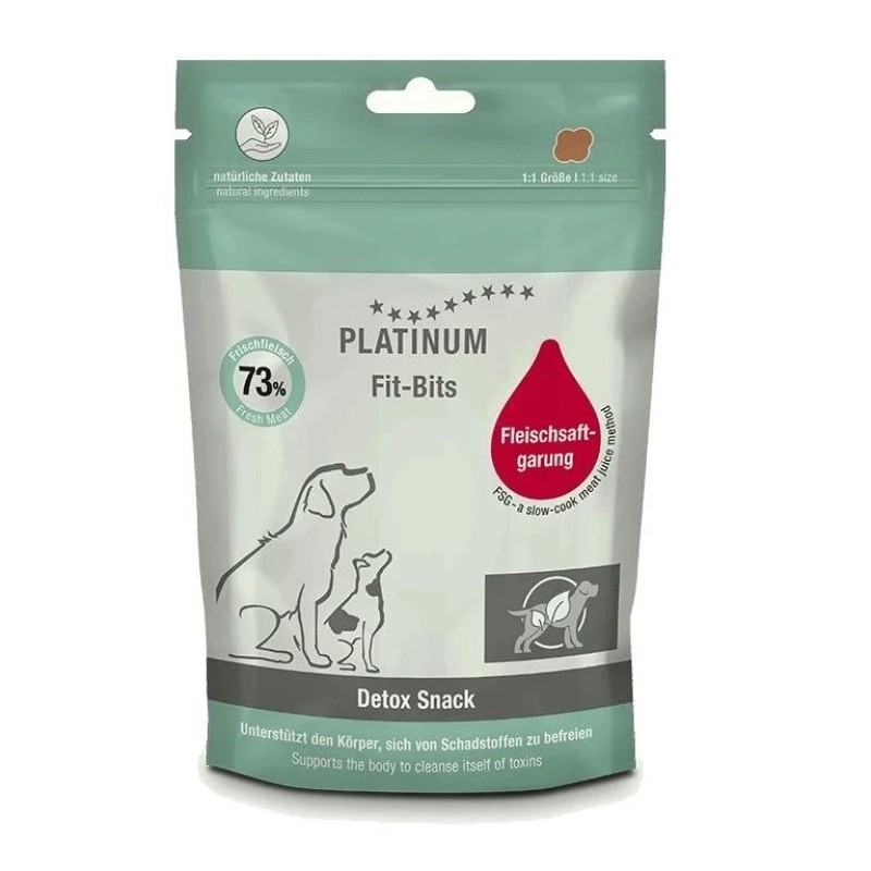 PLATINUM Fit-Bits Detox - dog treat - 150g PLATINUM Fit-Bits Detox - dog treat - 150g