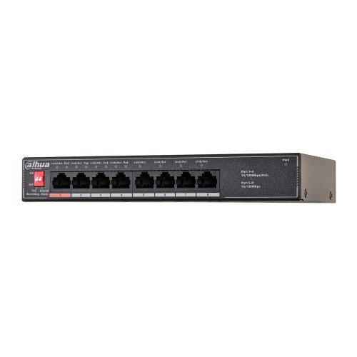 Dahua Technology PoE SF1008LP Unmanaged L2 Fast Ethernet (10/100) Power over Ethernet (PoE) Black Dahua Technology PoE SF1008LP Unmanaged L2 Fast Ethernet (10/100) Power over Ethernet (PoE) Black