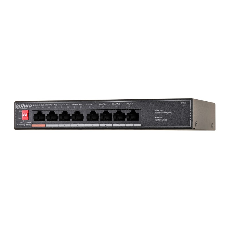 Dahua Technology PoE SF1008LP Unmanaged L2 Fast Ethernet (10/100) Power over Ethernet (PoE) Black Dahua Technology PoE SF1008LP Unmanaged L2 Fast Ethernet (10/100) Power over Ethernet (PoE) Black