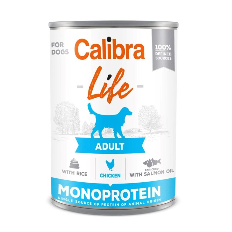 CALIBRA Dog Life Adult Chicken with rice - wet dog food - 400g CALIBRA Dog Life Adult Chicken with rice - wet dog food - 400g
