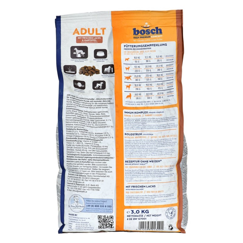 Bosch 09030 Adult Salmon Potato 3 kg Bosch 09030 Adult Salmon Potato 3 kg