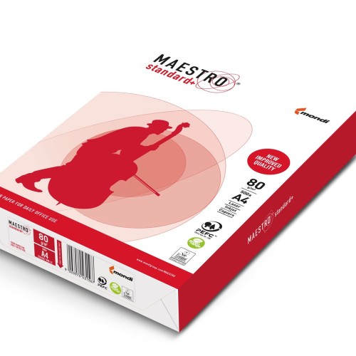 Paper Xero Igepa Maestro Stadard Plus class B 94918A80 (A4; 80g/m2; 500 pcs. sheets; white paper, Matte, smooth on both sides) Paper Xero Igepa Maestro Stadard Plus class B 94918A80 (A4; 80g/m2; 500 pcs. sheets; white paper, Matte, smooth on both sides)