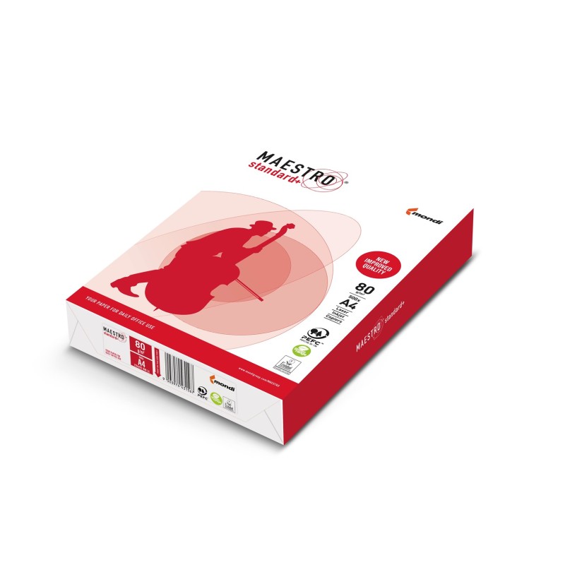 Paper Xero Igepa Maestro Stadard Plus class B 94918A80 (A4; 80g/m2; 500 pcs. sheets; white paper, Matte, smooth on both sides) Paper Xero Igepa Maestro Stadard Plus class B 94918A80 (A4; 80g/m2; 500 pcs. sheets; white paper, Matte, smooth on both sides)