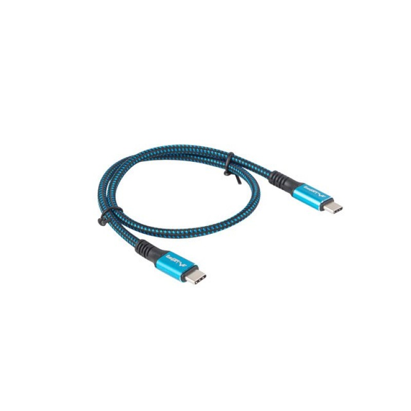 Lanberg CA-CMCM-45CU-0005-BK USB cable USB4 Gen 2x2 0.5 m USB C Black, Blue Lanberg CA-CMCM-45CU-0005-BK USB cable USB4 Gen 2x2 0.5 m USB C Black, Blue