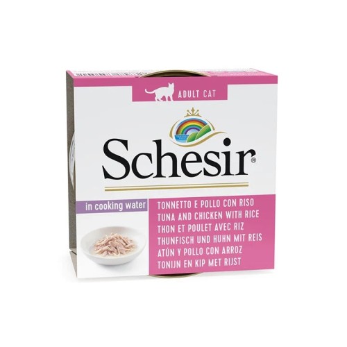 SCHESIR in cooking water Tuna with chicken and rice - wet cat food - 85 g SCHESIR in cooking water Tuna with chicken and rice - wet cat food - 85 g
