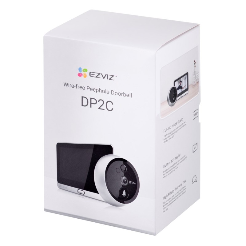 WIRELESS WIFI DOORBELL WITH VIEWFINDER EZVIZ DP2C CS-DP2C WIRELESS WIFI DOORBELL WITH VIEWFINDER EZVIZ DP2C CS-DP2C