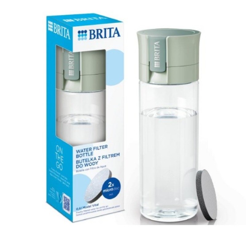 Brita Vital Filtering bottle 0.6 l Pastel green Brita Vital Filtering bottle 0.6 l Pastel green