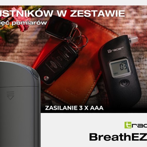 Tracer BreathEZ-1 Semiconductor Breathalyser, Black