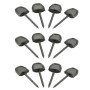 Paper disc mounting pins - 12 pieces (B10015-B2) Black
