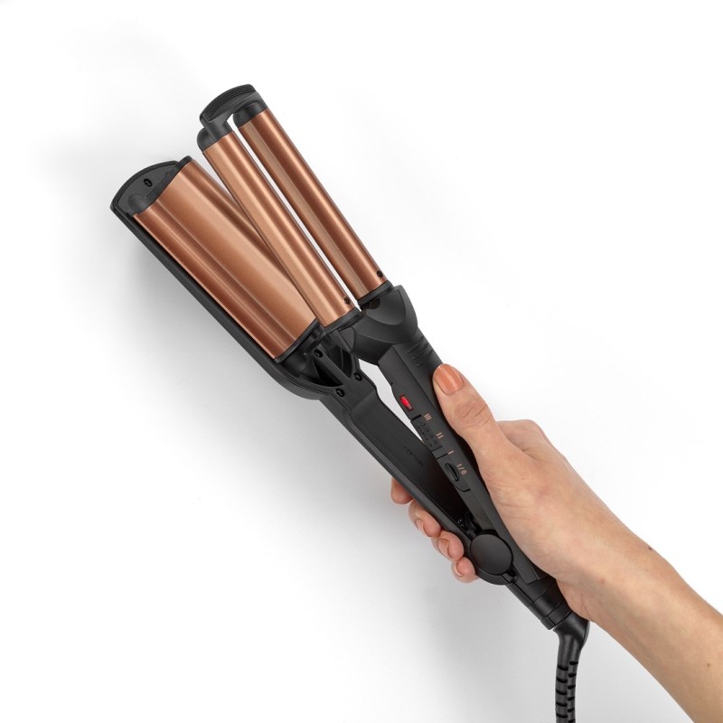BaByliss Deep Waves Curling iron Warm Black, Orange 98.4 BaByliss Deep Waves Curling iron Warm Black, Orange 98.4