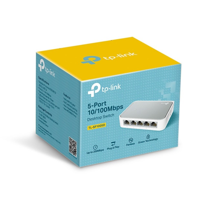TP-Link TL-SF1005D Managed Fast Ethernet (10/100) White TP-Link TL-SF1005D Managed Fast Ethernet (10/100) White