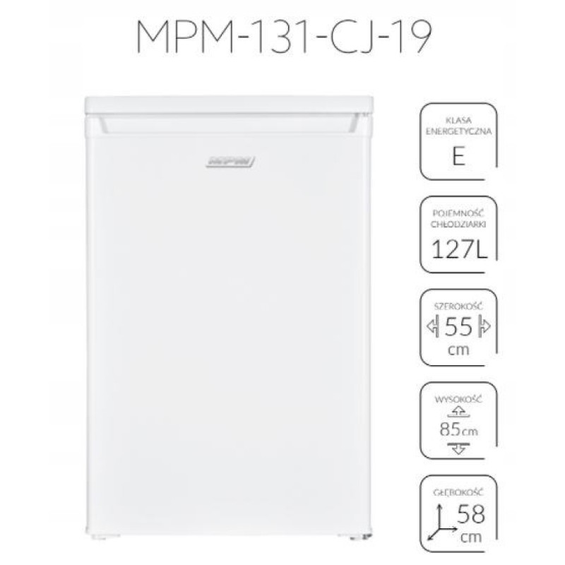 Free-standing refrigerator MPM-131-CJ-19 127 l, white Free-standing refrigerator MPM-131-CJ-19 127 l, white