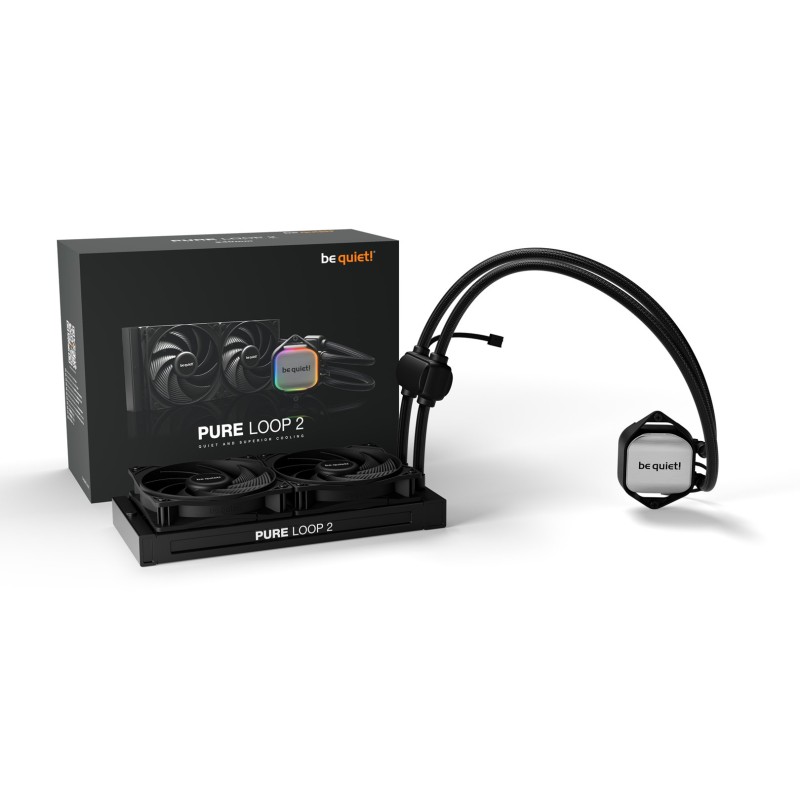 be quiet! Pure Loop 2 | 240mm Processor All-in-one liquid cooler 12 cm Black 1 pc(s) be quiet! Pure Loop 2 | 240mm Processor All-in-one liquid cooler 12 cm Black 1 pc(s)