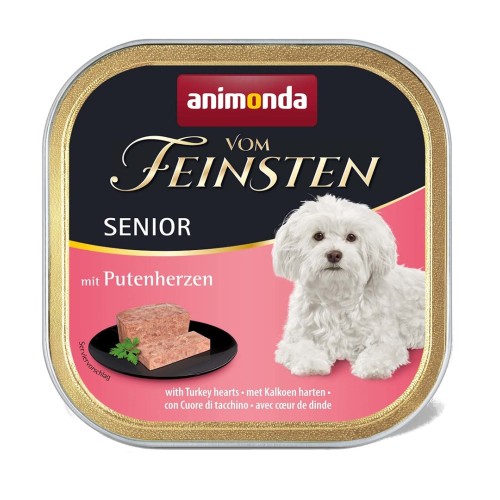 ANIMONDA vom Feinsten Senior Turkey hearts - wet dog food - 150 g ANIMONDA vom Feinsten Senior Turkey hearts - wet dog food - 150 g