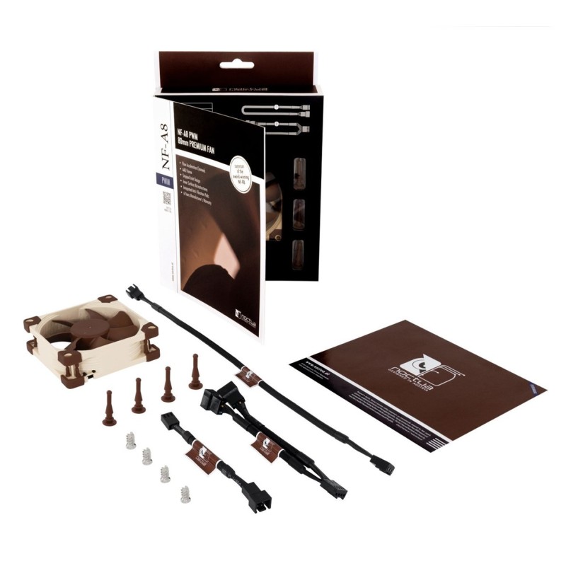 Noctua NF-A8 PWM computer cooling system Computer case Fan 8 cm Beige, Brown Noctua NF-A8 PWM computer cooling system Computer case Fan 8 cm Beige, Brown