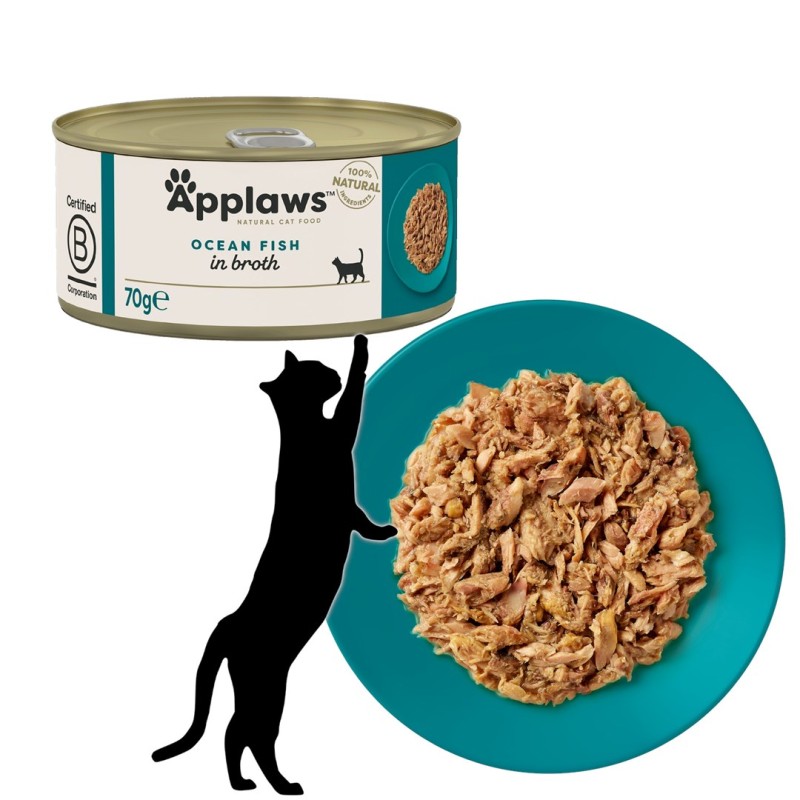 APPLAWS Ocean Fish in Broth - wet cat food - 70g