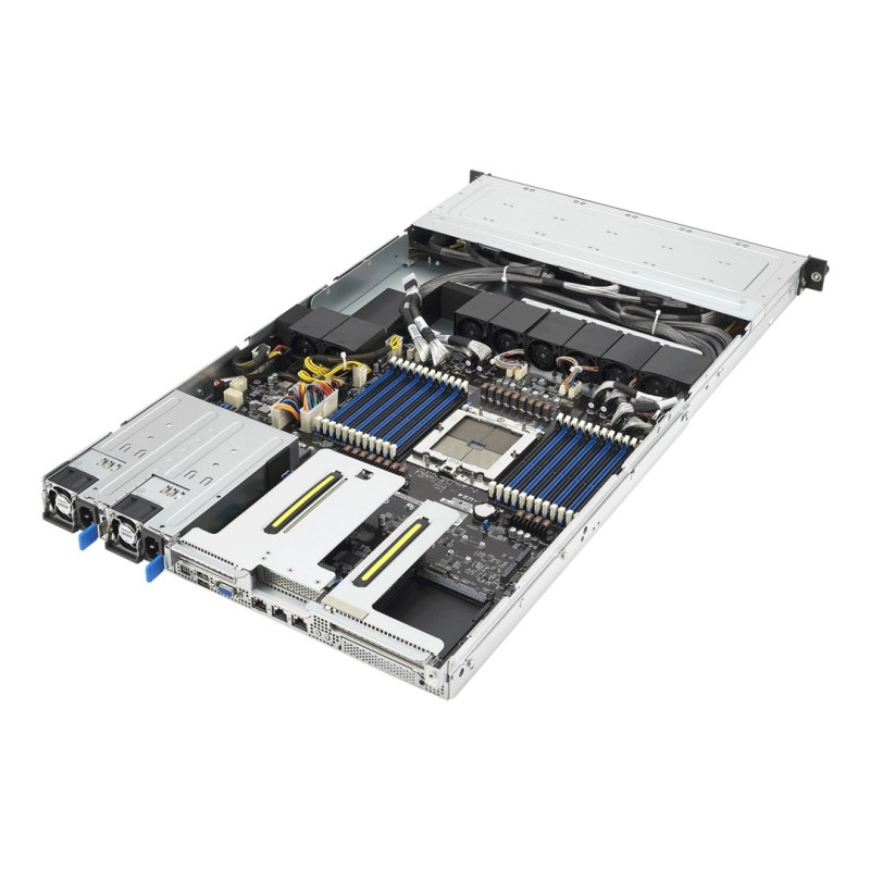 Platforma Asus Rack (1U) RS501A-E12-RS12U AMD Epyc 9005/9004 (12x NVMe/SATA HS, 2xM.2, 2x1Gbe, IPMI, 1+1 1600W)