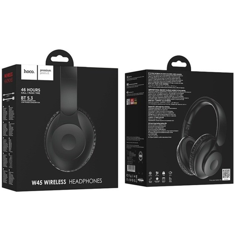 Hoco W45 Enjoy Wireless Bluetooth In-Ear Headset Black Hoco W45 Enjoy Wireless Bluetooth In-Ear Headset Black