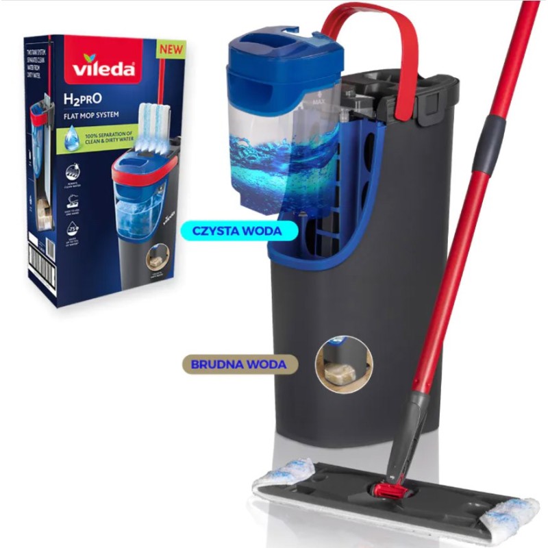 Vileda H2prO flat mop
