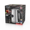 Adler AD 1340 electric kettle 1.7 L 2200 W Black, Silver