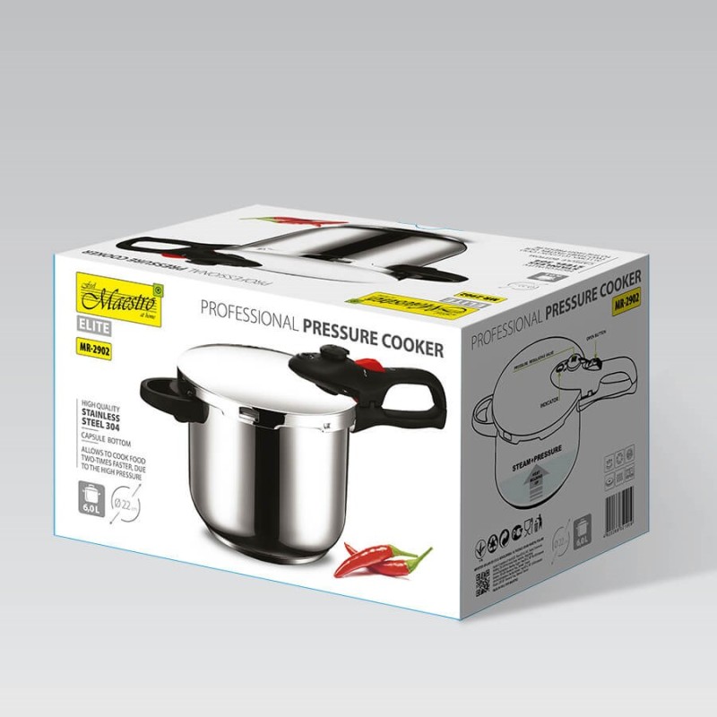 Maestro MR-2902 Pressure cooker 6 l Silver Maestro MR-2902 Pressure cooker 6 l Silver