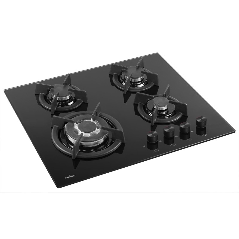 Amica PG6411SR hob Black Built-in Gas 4 zone(s) Amica PG6411SR hob Black Built-in Gas 4 zone(s)