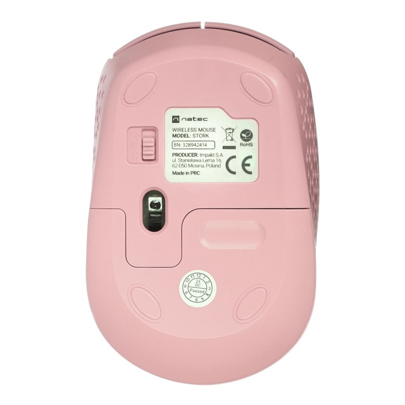 NATEC STORK mouse Home Ambidextrous Bluetooth + USB Type-A Optical 1600 DPI NATEC STORK mouse Home Ambidextrous Bluetooth + USB Type-A Optical 1600 DPI