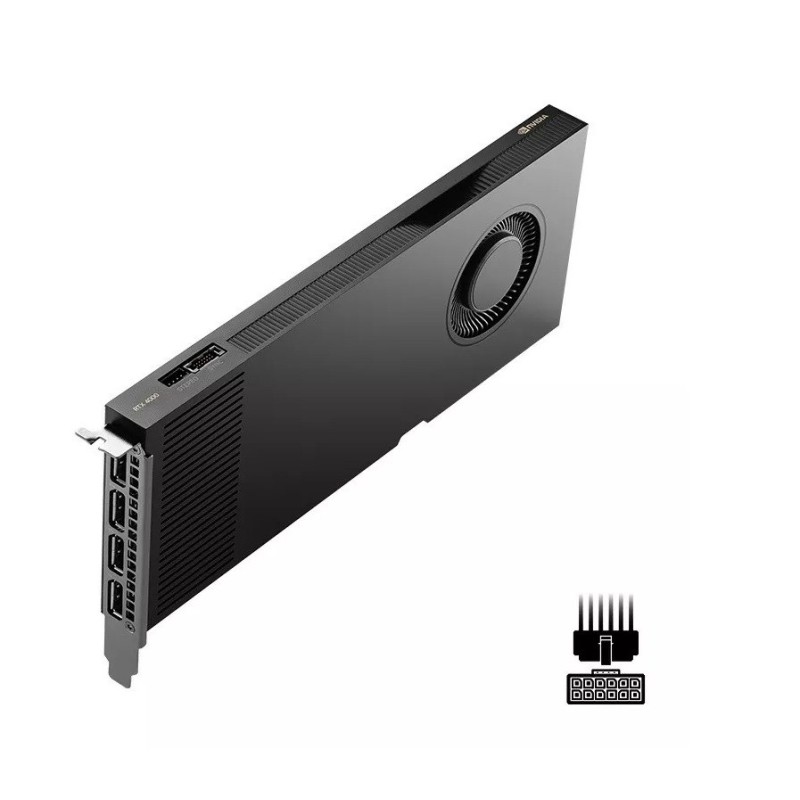 Graphics card PNY NVIDIA RTX 4000 Ada Generation, 20 GB GDDR6 160-bit, PCIe 4.0 x16, Single Slot, 4x Mini DP 1.4a, ATX - ATX bracket, 1x 16-pin power supply cable, small box Graphics card PNY NVIDIA RTX 4000 Ada Generation, 20 GB GDDR6 160-bit, PCIe 4.0 x16, Single Slot, 4x Mini DP 1.4a, ATX - ATX bracket, 1x 16-pin power supply cable, small box