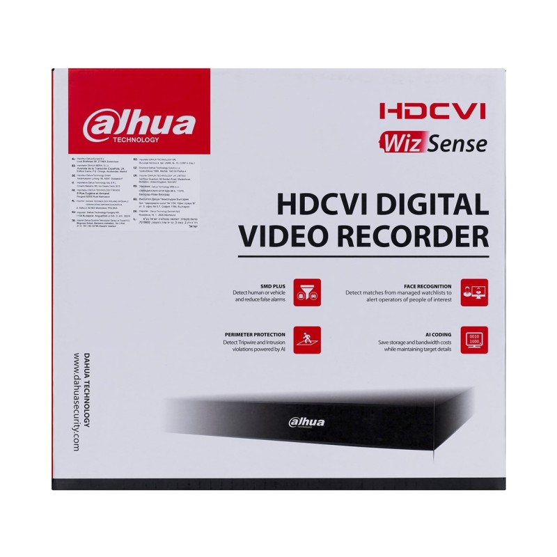 Dahua Technology XVR5104HS-I3 digital video recorder (DVR) Black Dahua Technology XVR5104HS-I3 digital video recorder (DVR) Black
