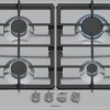 Siemens EG6B5PK90 hob Black, Stainless steel Built-in 60 cm Gas 4 zone(s)
