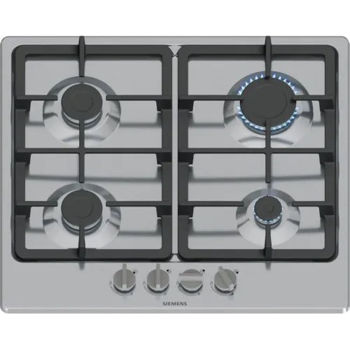 Siemens EG6B5PK90 hob Black, Stainless steel Built-in 60 cm Gas 4 zone(s)
